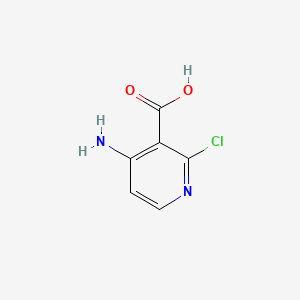 4-Amino-2-chloronicotinic acid chemical structure (CAS 1018678-38-0)