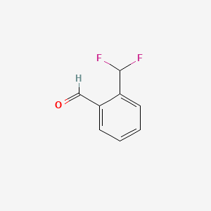 2-(Difluoromethyl)benzaldehyde chemical structure (CAS 1018678-50-6)