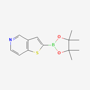 2-(4,4,5,5-Tetramethyl-1,3,2-dioxaborolan-2-yl)thieno[3,2-c]pyridine chemical structure (CAS 1018953-88-2)