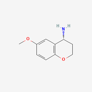 (R)-6-Methoxychroman-4-amine chemical structure (CAS 1018978-89-6)