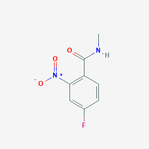 4-Fluoro-N-methyl-2-nitrobenzamide chemical structure (CAS 1018983-85-1)
