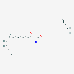 3-(Dimethylamino)propane-1,2-diyl (9Z,9'Z,12Z,12'Z)-bis(octadeca-9,12-dienoate) chemical structure (CAS 1019000-51-1)