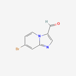 7-Bromoimidazo[1,2-a]pyridine-3-carbaldehyde chemical structure (CAS 1019020-14-4)