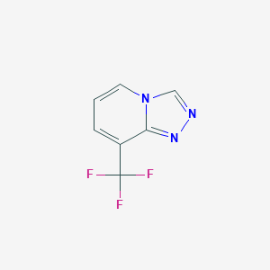 8-(Trifluoromethyl)-[1,2,4]triazolo[4,3-a]pyridine chemical structure (CAS 1019025-18-3)