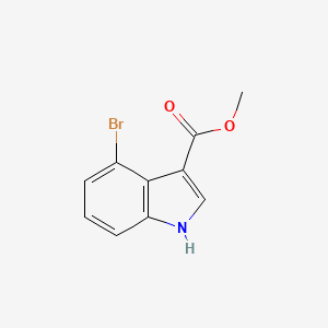 Methyl 4-bromo-1H-indole-3-carboxylate chemical structure (CAS 101909-43-7)