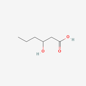 3-Hydroxyhexanoic acid chemical structure (CAS 10191-24-9)