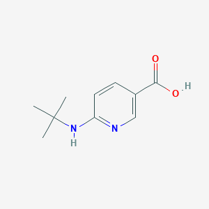 6-(tert-Butylamino)nicotinic acid chemical structure (CAS 1019387-69-9)
