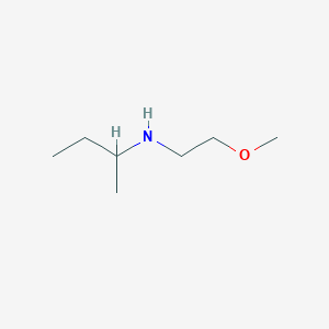 N-(2-Methoxyethyl)butan-2-amine chemical structure (CAS 1019499-98-9)
