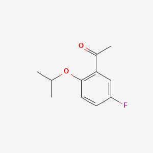 1-(5-Fluoro-2-isopropoxyphenyl)ethan-1-one chemical structure (CAS 1019529-01-1)