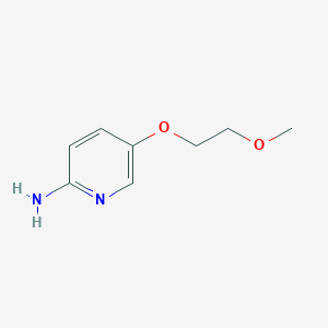 5-(2-Methoxyethoxy)pyridin-2-amine chemical structure (CAS 1019583-54-0)