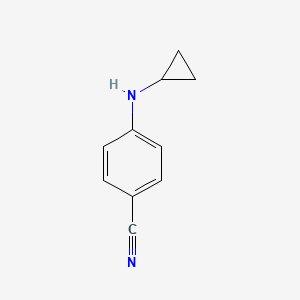 4-(Cyclopropylamino)benzonitrile chemical structure (CAS 1019607-55-6)