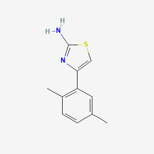 4-(2,5-Dimethylphenyl)thiazol-2-amine chemical structure (CAS 101967-39-9)