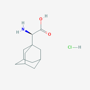(R)-2-(Adamantan-1-yl)-2-aminoacetic acid hydrochloride chemical structure (CAS 101976-73-2)