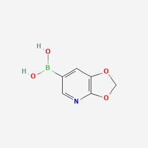 [1,3]Dioxolo[4,5-b]pyridin-6-ylboronic acid chemical structure (CAS 1019767-68-0)