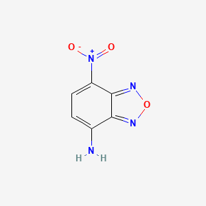 7-Nitrobenzo[c][1,2,5]oxadiazol-4-amine chemical structure (CAS 10199-91-4)