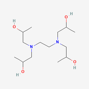 1,1',1'',1'''-(Ethane-1,2-diylbis(azanetriyl))tetrakis(propan-2-ol) chemical structure (CAS 102-60-3)