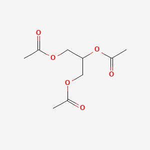 Propane-1,2,3-triyl triacetate chemical structure (CAS 102-76-1)