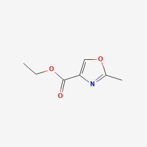 Ethyl 2-methyloxazole-4-carboxylate chemical structure (CAS 10200-43-8)