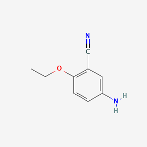 5-Amino-2-ethoxybenzonitrile chemical structure (CAS 1020046-39-2)