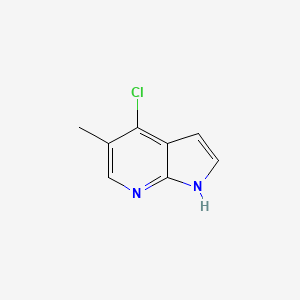 4-Chloro-5-methyl-1H-pyrrolo[2,3-b]pyridine chemical structure (CAS 1020056-56-7)