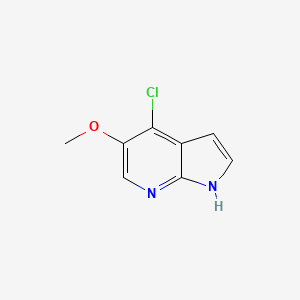 4-Chloro-5-methoxy-1H-pyrrolo[2,3-b]pyridine chemical structure (CAS 1020056-72-7)