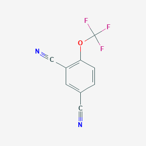 4-(Trifluoromethoxy)isophthalonitrile chemical structure (CAS 1020063-01-7)