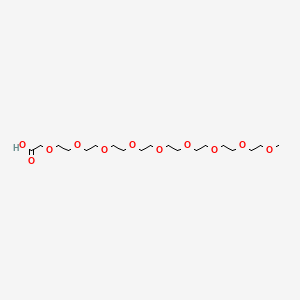 2,5,8,11,14,17,20,23,26-Nonaoxaoctacosan-28-oic acid chemical structure (CAS 102013-72-9)