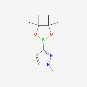 1-Methyl-3-(4,4,5,5-tetramethyl-1,3,2-dioxaborolan-2-yl)-1H-pyrazole chemical structure (CAS 1020174-04-2)