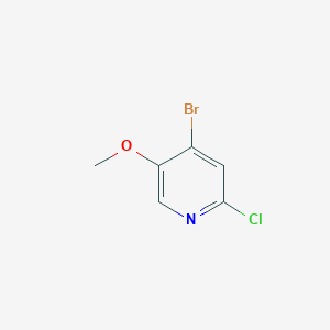 4-Bromo-2-chloro-5-methoxypyridine chemical structure (CAS 1020253-15-9)