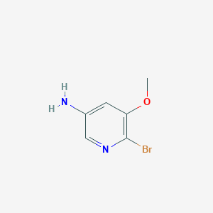 6-Bromo-5-methoxypyridin-3-amine chemical structure (CAS 1020253-85-3)