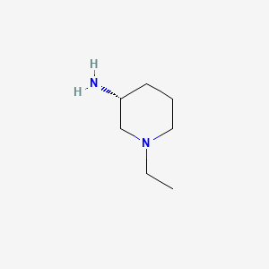 (R)-1-Ethylpiperidin-3-amine chemical structure (CAS 1020396-26-2)