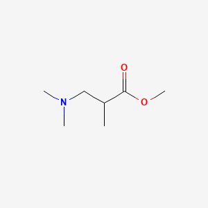 Methyl 3-(dimethylamino)-2-methylpropanoate chemical structure (CAS 10205-34-2)