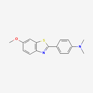 4-(6-Methoxybenzo[d]thiazol-2-yl)-N,N-dimethylaniline chemical structure (CAS 10205-71-7)