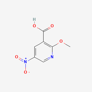 2-Methoxy-5-nitronicotinic acid chemical structure (CAS 1020635-54-4)