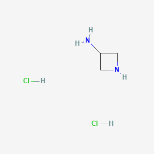 Azetidin-3-amine dihydrochloride chemical structure (CAS 102065-89-4)