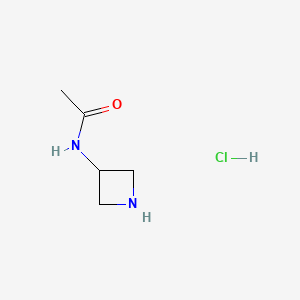 N-(Azetidin-3-yl)acetamide hydrochloride chemical structure (CAS 102065-92-9)