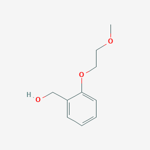 [2-(2-Methoxyethoxy)phenyl]methanol chemical structure (CAS 1020929-44-5)