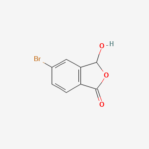 5-Bromo-3-hydroxyisobenzofuran-1(3H)-one chemical structure (CAS 102126-71-6)
