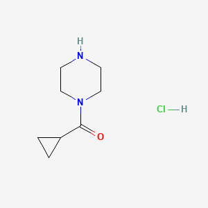 1-(Cyclopropylcarbonyl)piperazine hydrochloride chemical structure (CAS 1021298-67-8)