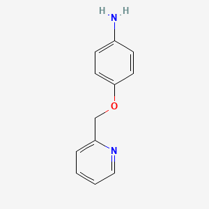 4-(Pyridin-2-ylmethoxy)aniline chemical structure (CAS 102137-46-2)