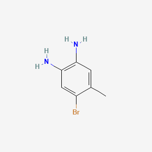 4-Bromo-5-methylbenzene-1,2-diamine chemical structure (CAS 102169-44-8)