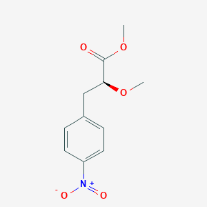 (S)-Methyl 2-methoxy-3-(4-nitrophenyl)propanoate chemical structure (CAS 1021692-54-5)