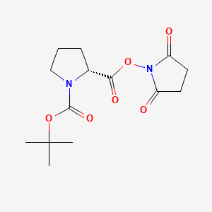 Boc-D-Pro-OSu chemical structure (CAS 102185-34-2)