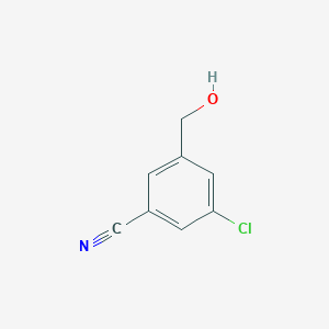 3-Chloro-5-(hydroxymethyl)benzonitrile chemical structure (CAS 1021871-35-1)