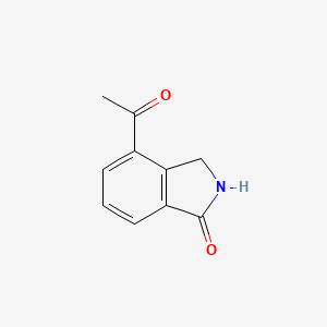 4-Acetylisoindolin-1-one chemical structure (CAS 1021874-48-5)
