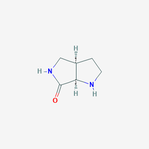 (3aR,6aR)-rel-Hexahydropyrrolo[3,4-b]pyrrol-6(2H)-one chemical structure (CAS 1021878-40-9)