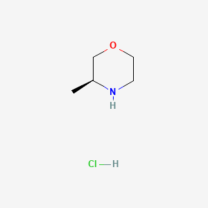 (S)-3-Methylmorpholine hydrochloride chemical structure (CAS 1022094-03-6)