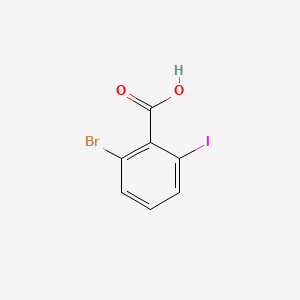 2-Bromo-6-iodobenzoic acid chemical structure (CAS 1022128-96-6)