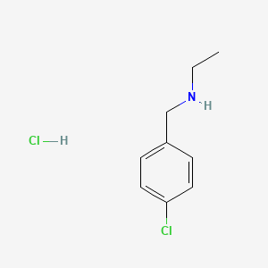 N-(4-Chlorobenzyl)ethanamine hydrochloride chemical structure (CAS 102236-18-0)