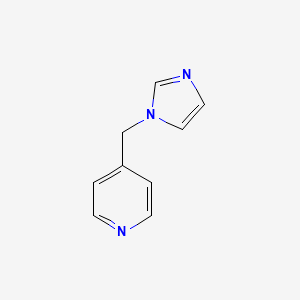 4-((1H-Imidazol-1-yl)methyl)pyridine chemical structure (CAS 102253-81-6)